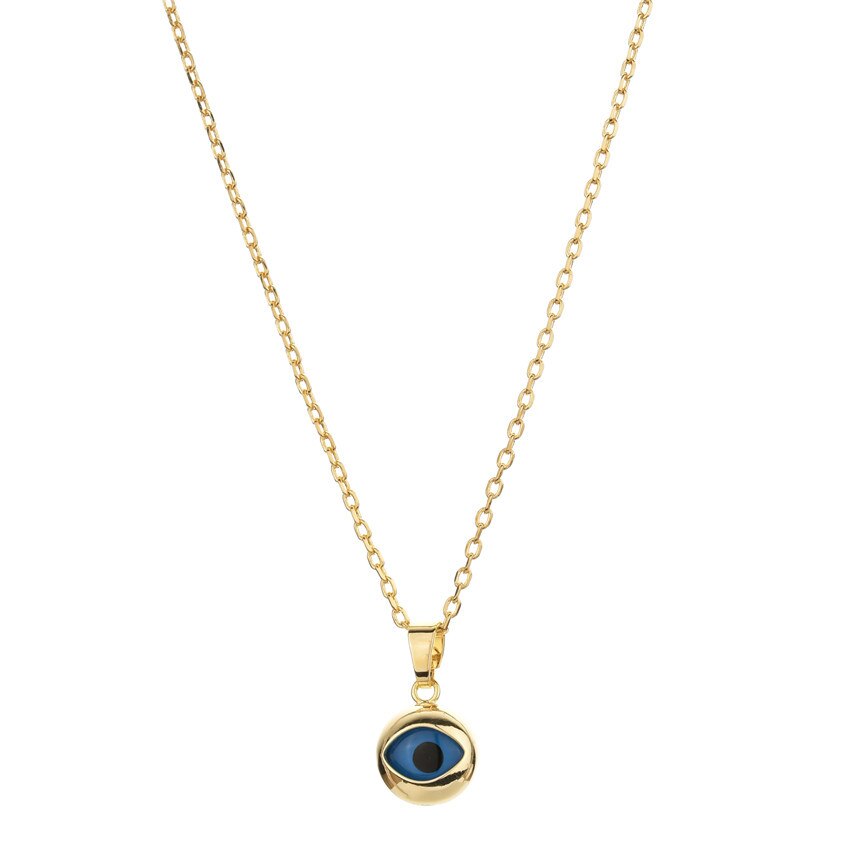 EVIL EYE NECKLACE WOMEN ACCESSORIES GOLD PLATED NECKLACE PENDANT CHARM FASHION WOMEN JEWELRY ACCESSORIES