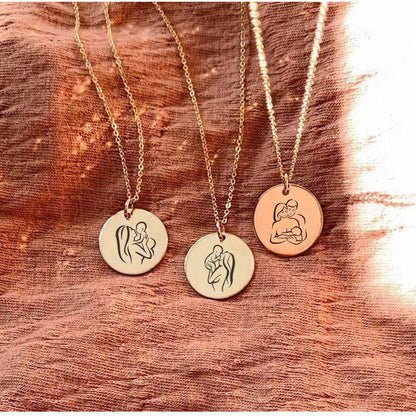 LOVE FAMILY ILLUSTRATIONS NECKLACE