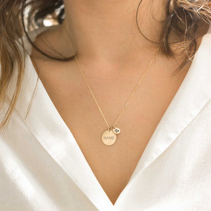 EXCLUSIVE PERSONALIZED DOUBLE COIN NECKLACE