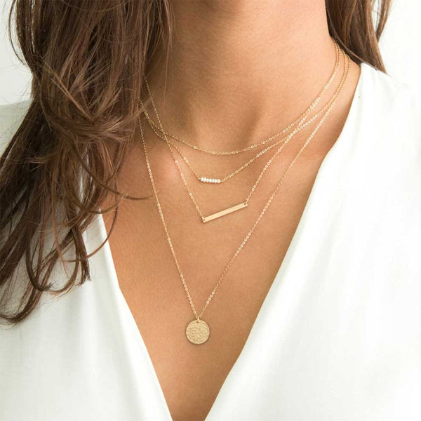Dainty Dreams Necklace Set, Layered Necklace Stack