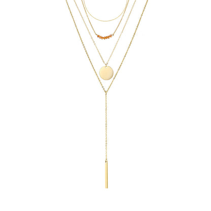 CHARMING MULTI LAYERED GOLD NECKLACE SET - Ora Gift