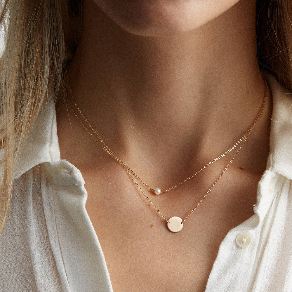 Double layered necklace