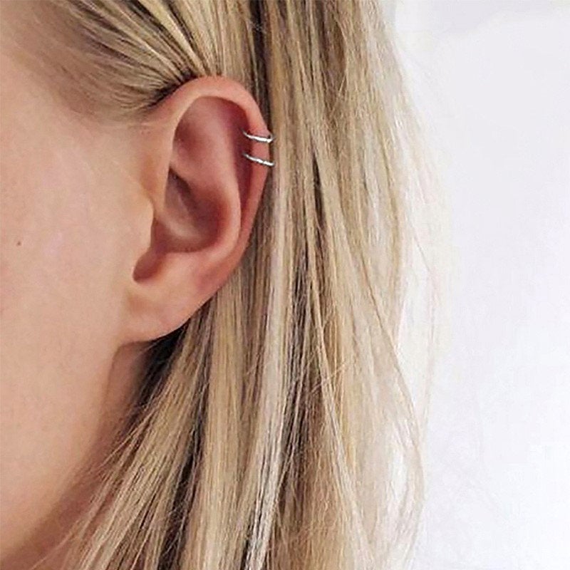 Buy Double Piercing Earring, Earring Sets for Multiple Piercings, Butterfly  Chain Earrings, Multiple Piercing Stud Earrings, Butterfly Studs Online in  India - Etsy