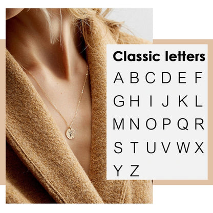 CLASSIC LETTER NECKLACE - Ora Gift