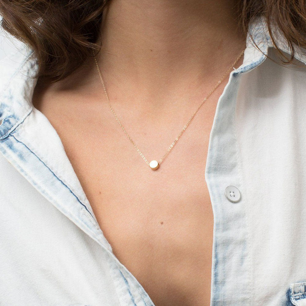 SIMPLE INITIAL NECKLACE